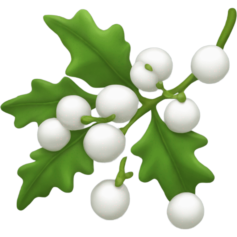 White mistletoe emoji