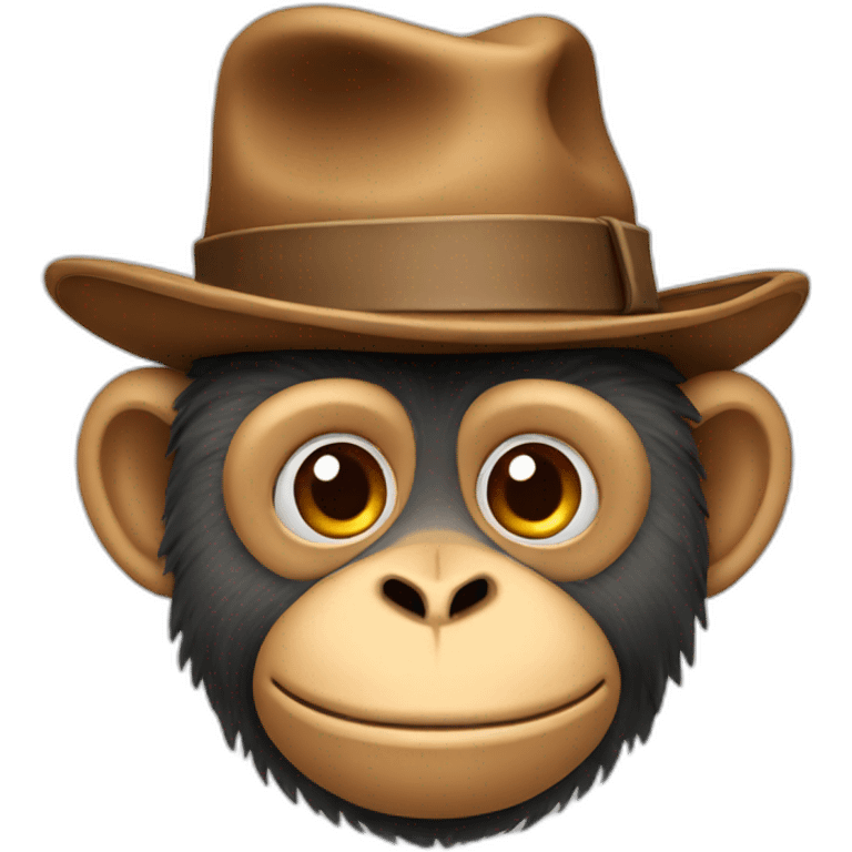 monkey with hat emoji