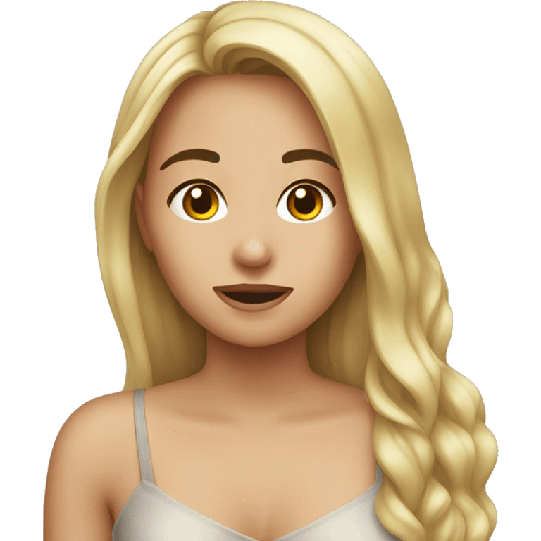 ragazza facendo sckincare emoji