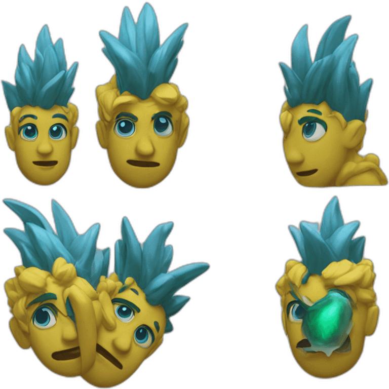 Feu bleu mais emoji