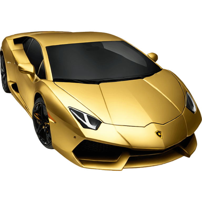 gold lamborghini emoji