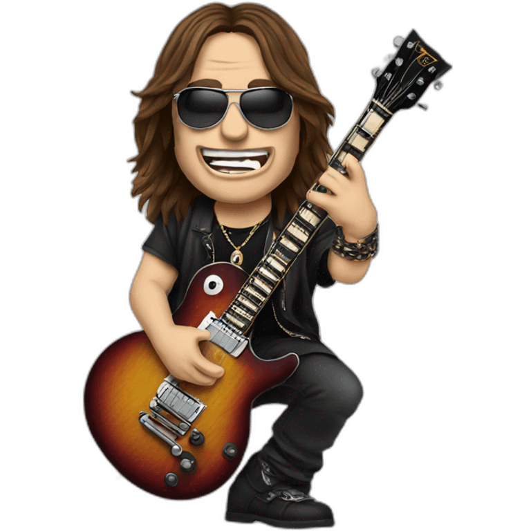 Ozzy over Heavy metal guitar emoji