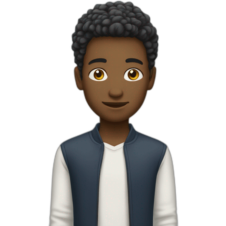 Garçon aux cheveux blancs emoji