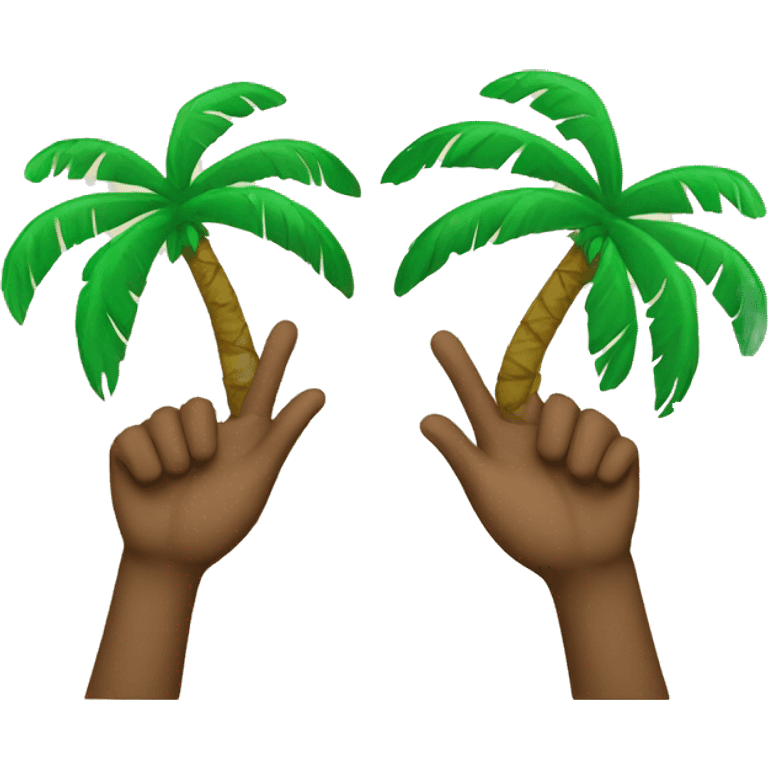 Two palms but make the thumps cross emoji