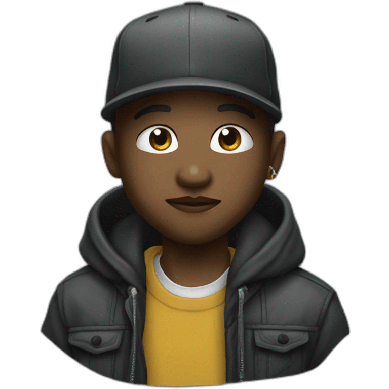 Ninho le rappeur rit emoji