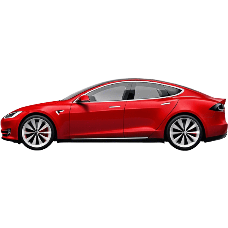 Tesla Model S - Tesla (Model Year: 2022) (Iconic colour: Red) emoji