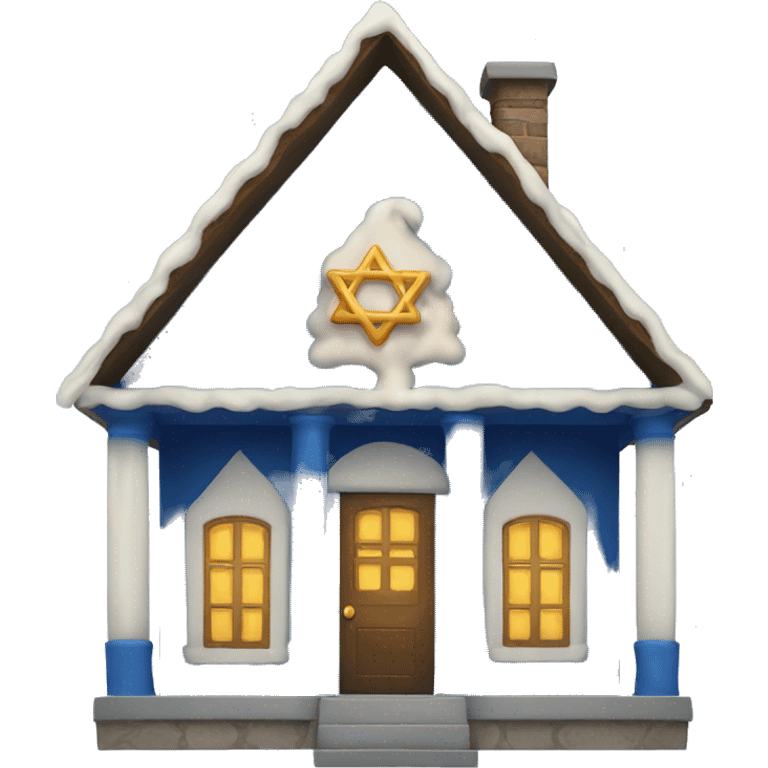 Hanukkah house emoji