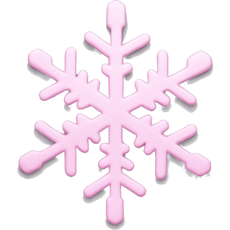 pastel pink snowflake  emoji