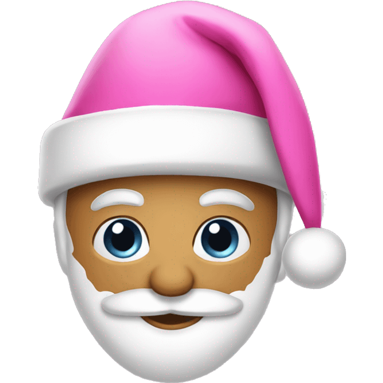 Pink Santa hat emoji