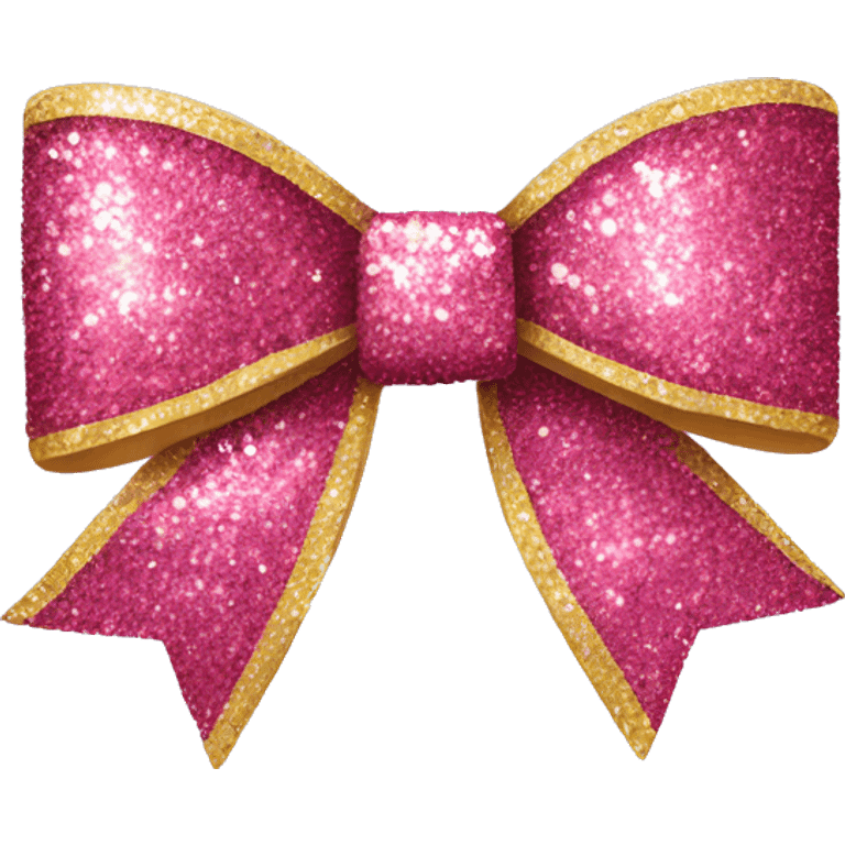 Glitter bow emoji