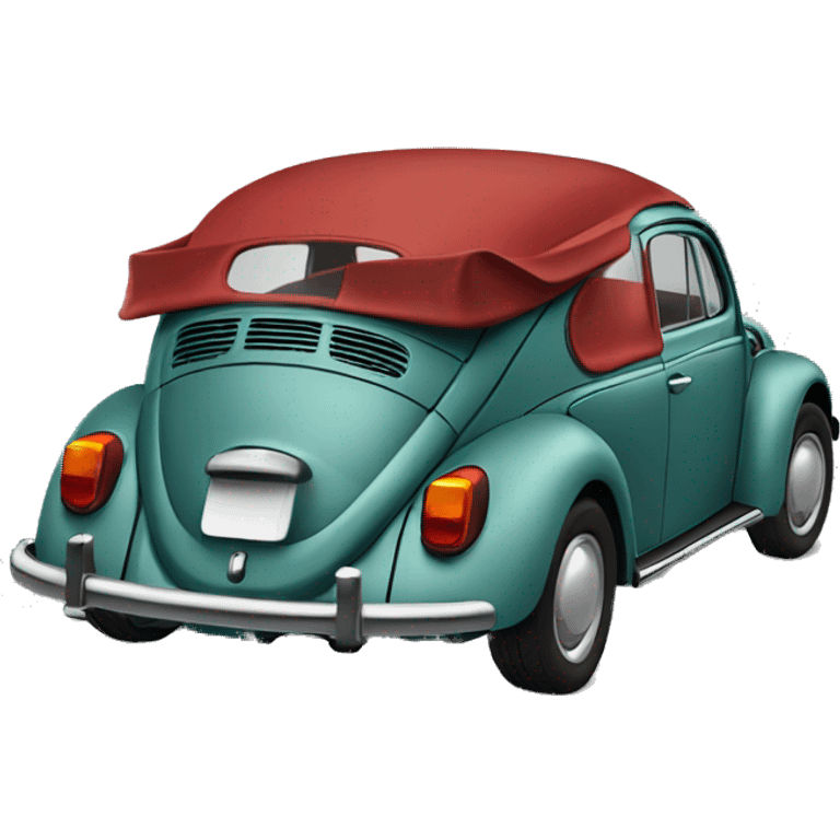 Fusca vermelho escuro  emoji