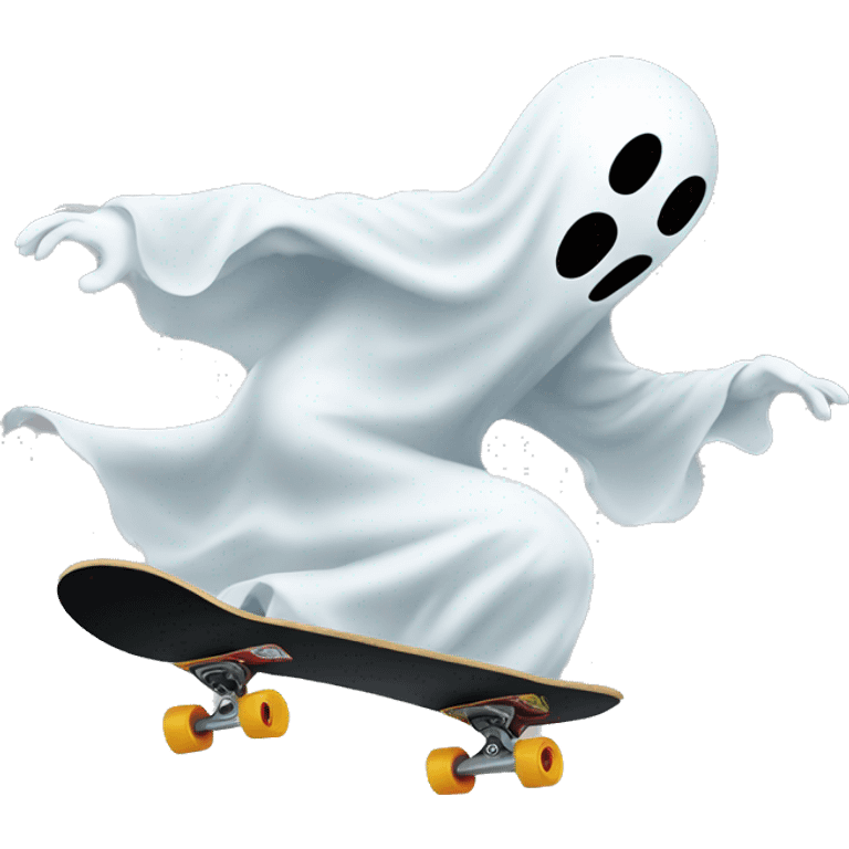 Ghost skateboarding emoji