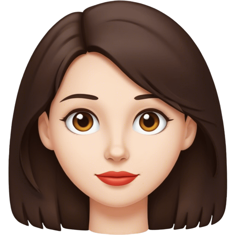 Airhead brunette woman emoji