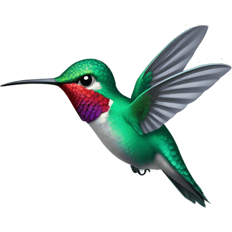 Feisty hummingbird emoji