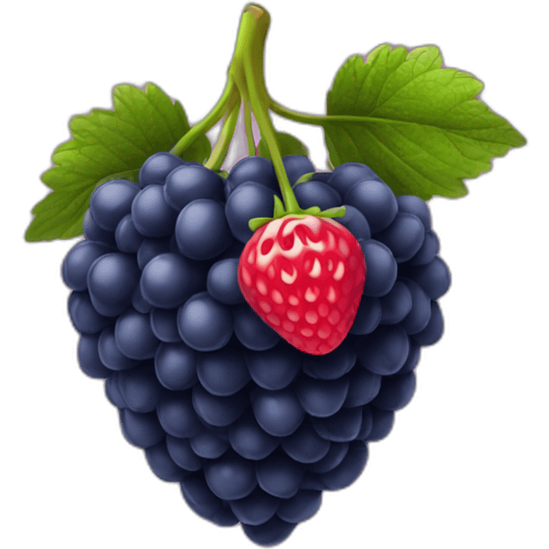 Fraise framboise myrtille emoji