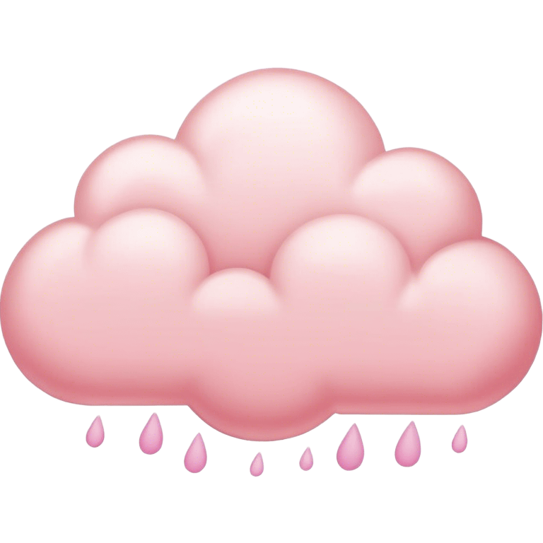 pastel pink cloud emoji