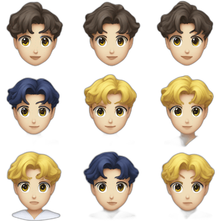 sailor moon but she's a man emoji