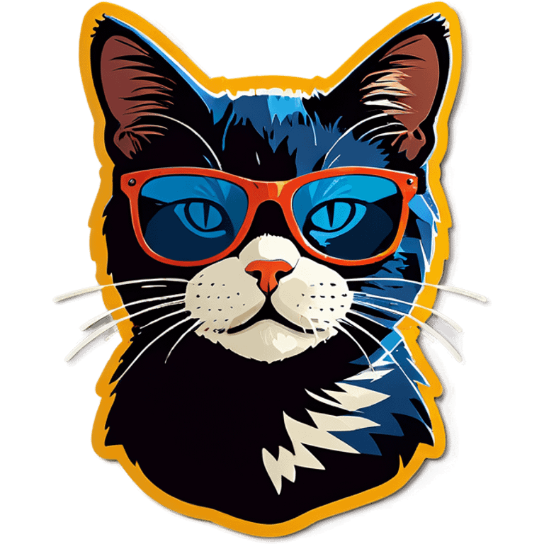 Cat with sunglasses emoji