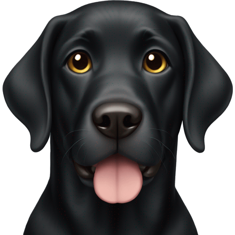 Black lab dog  emoji