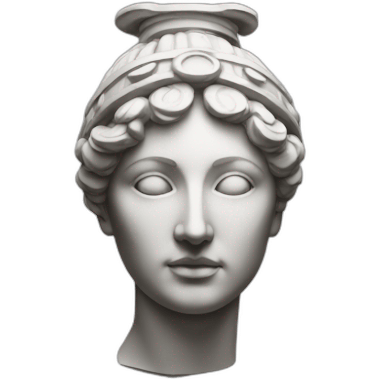 athena statue head emoji