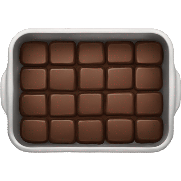 Pan full of brownies emoji