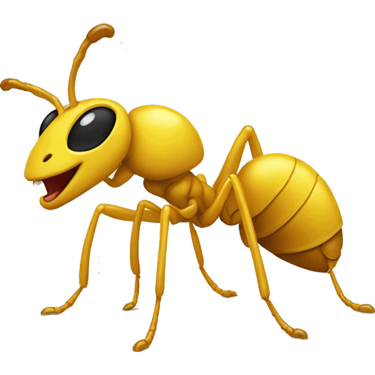 yellow laughing ant emoji