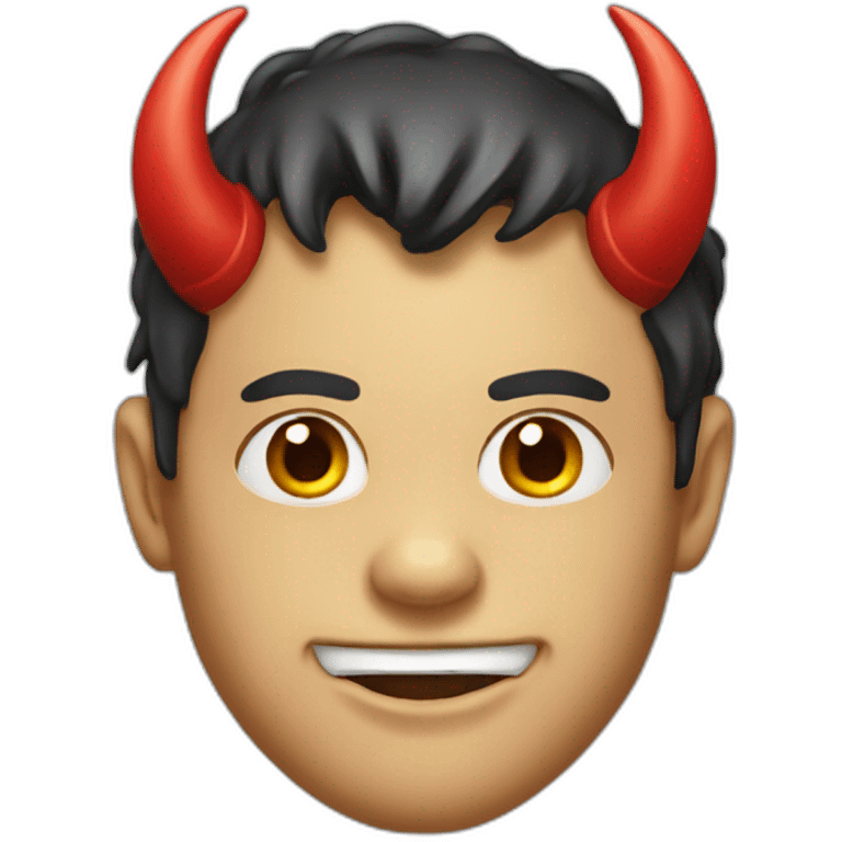 Devil jockey face emoji