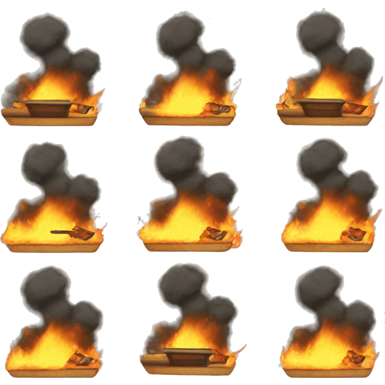 Burning slides emoji