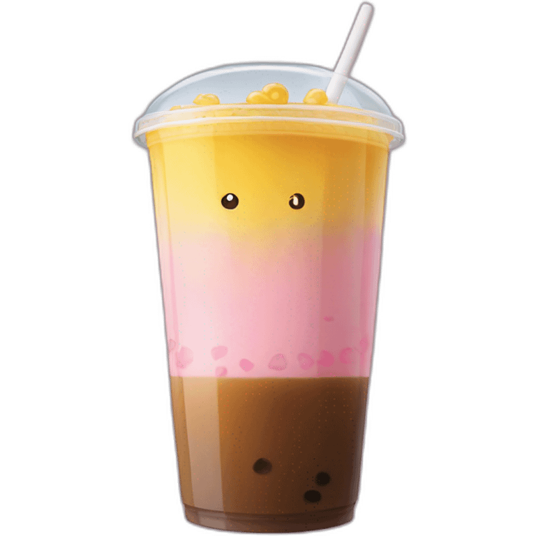 Lisa Simpsons qui boit un bubble tea emoji