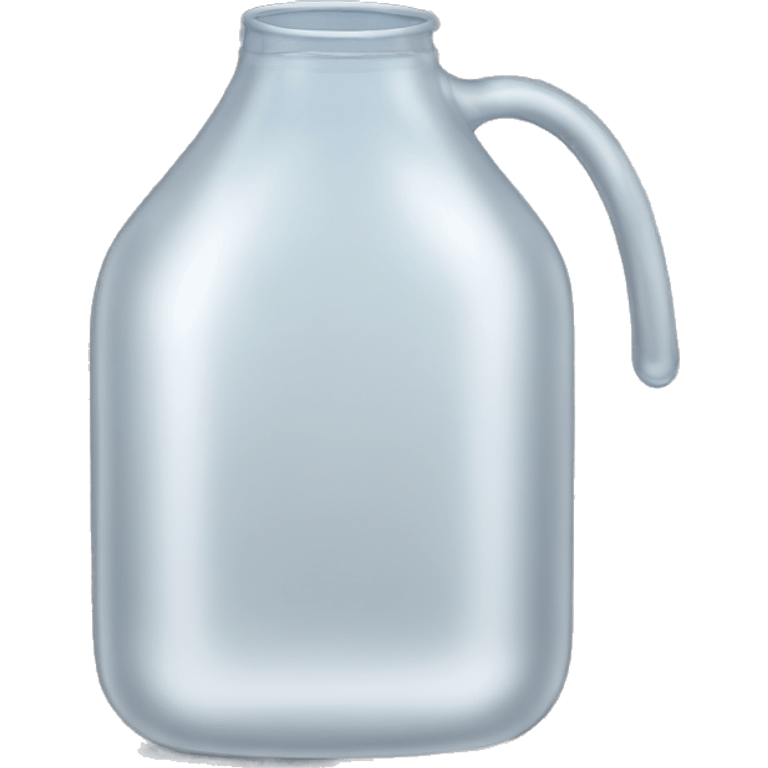 transparent plastic jug floating  emoji