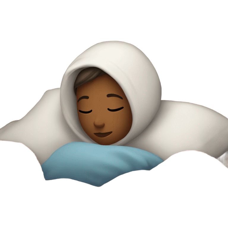 Girl sleeping in bed emoji