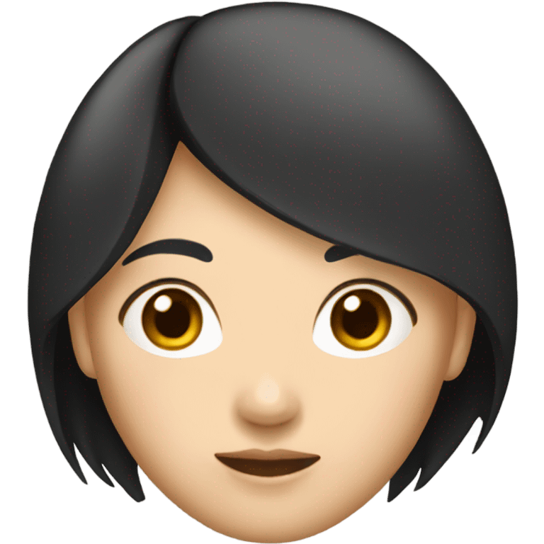 asian woman black hair emoji