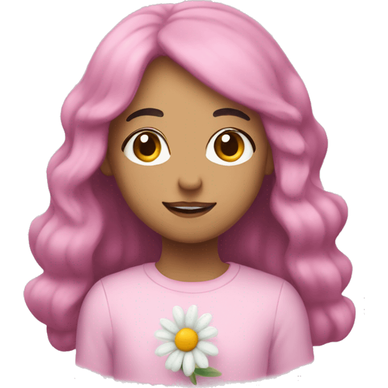 Soft pastel Berry and daisy emoji