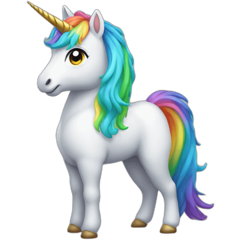 Rainbow Unicorn Full Body emoji