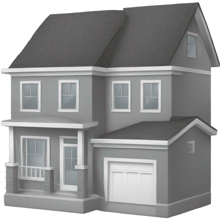 house construction gray emoji