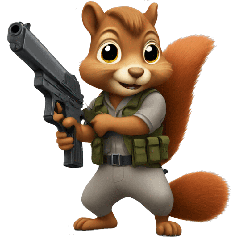 squirrel with a gun emoji