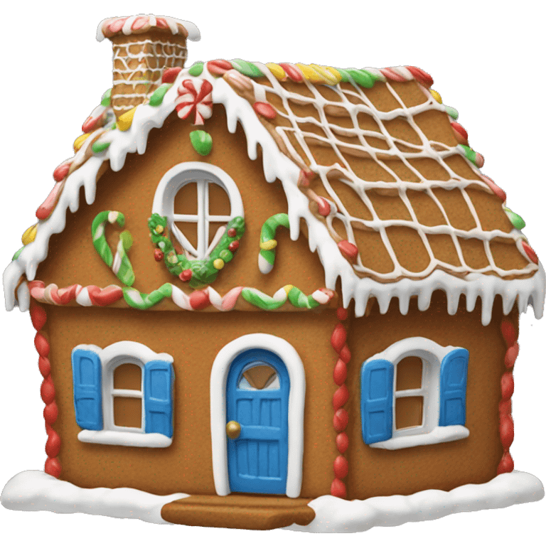 Gingerbread house emoji