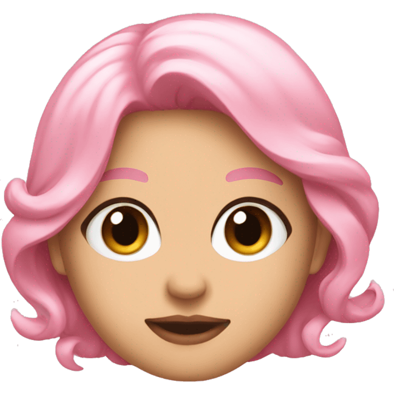 pink blush emoji