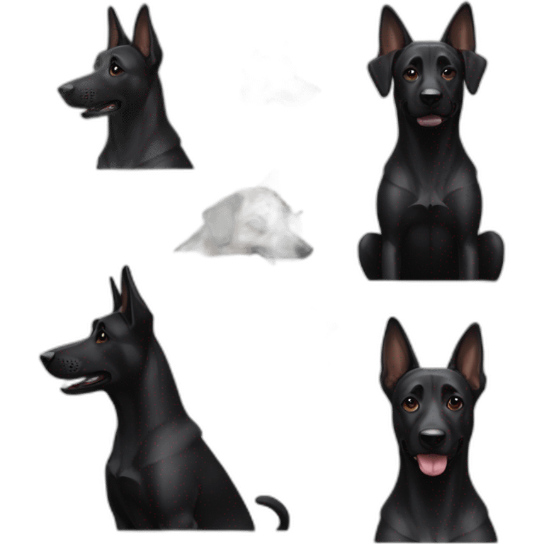 black-dog-malinois-painter emoji