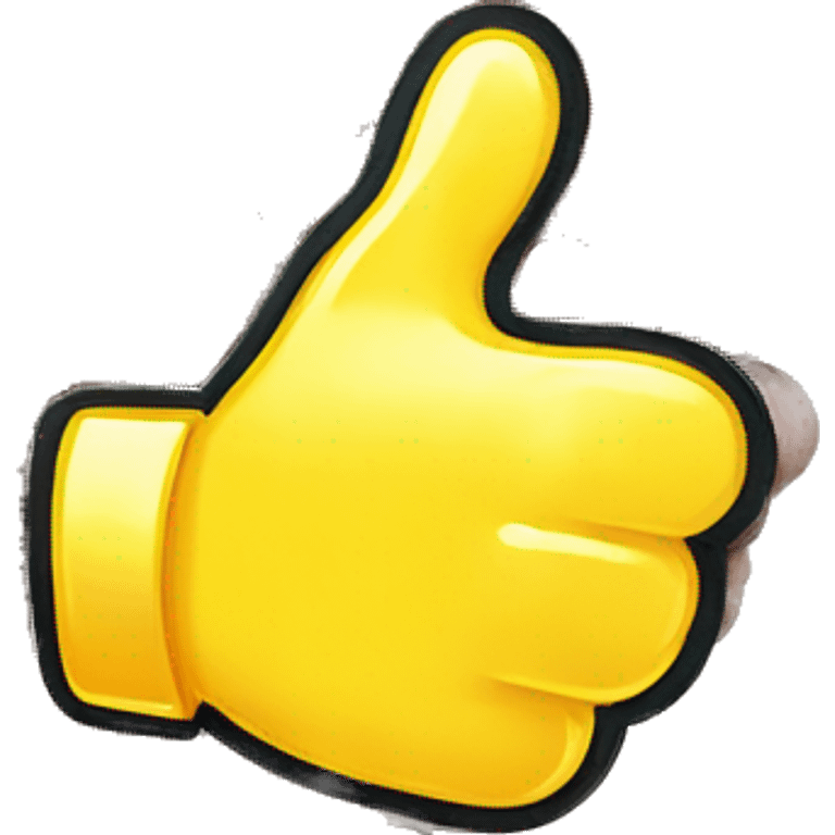 yellow shiny thumbs up sticker emoji