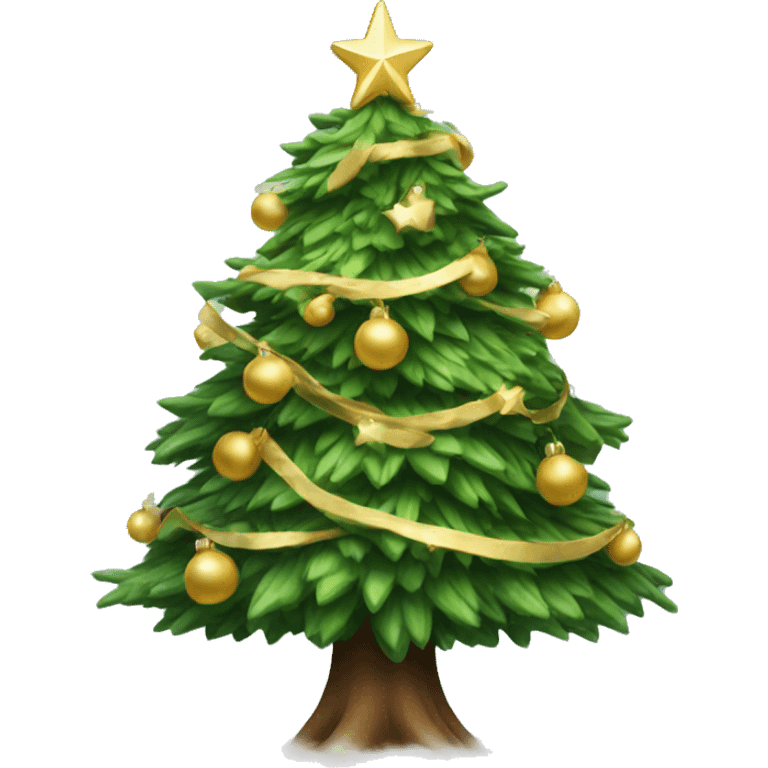 beautiful christmas tree emoji