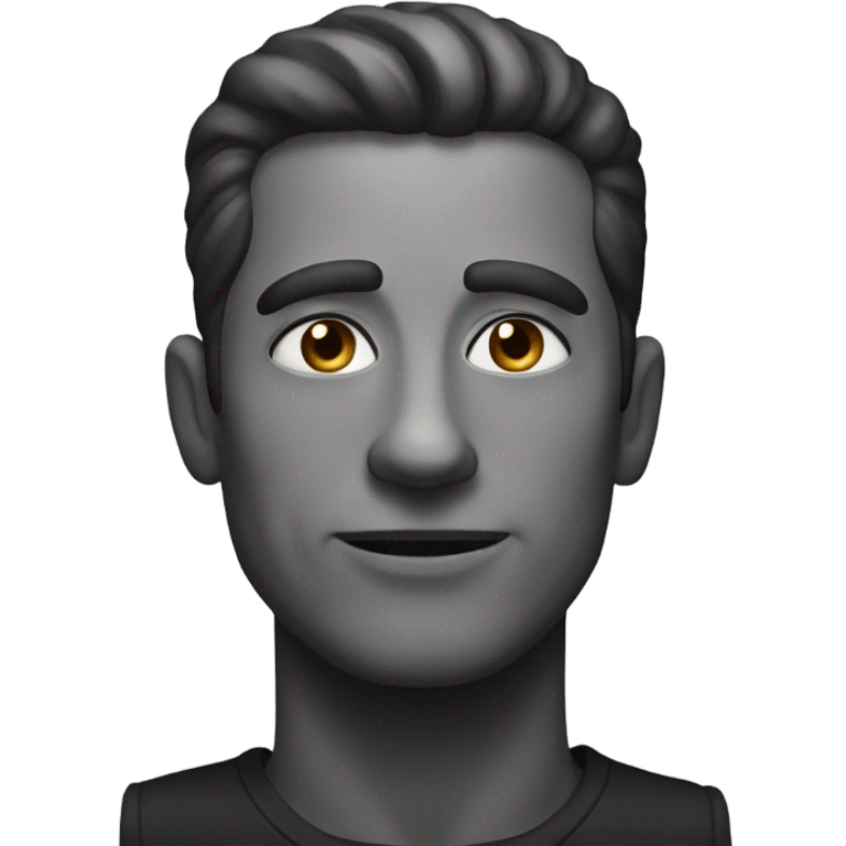 monochrome portrait of a man emoji