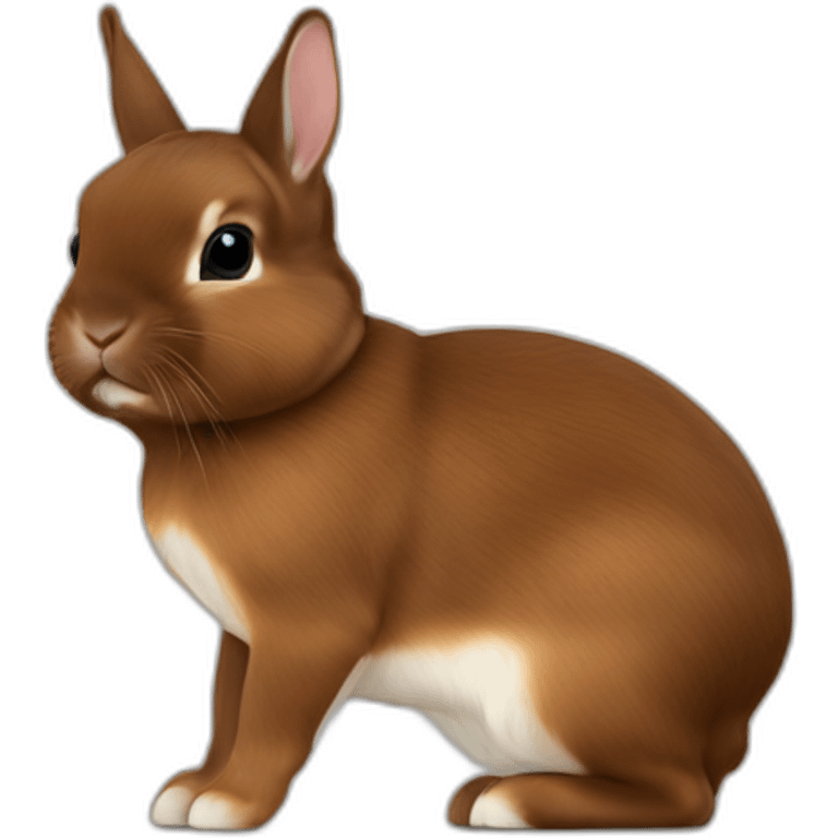 chesnut brown netherland dwarf emoji