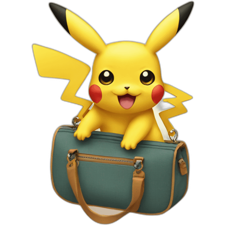 pikachu with bag emoji