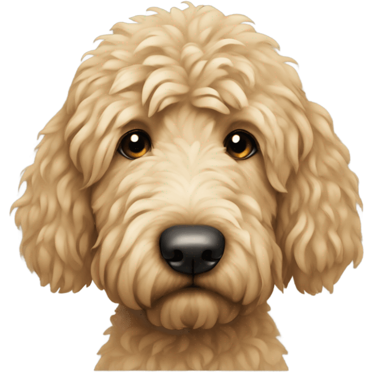 Depressed golden doodle emoji