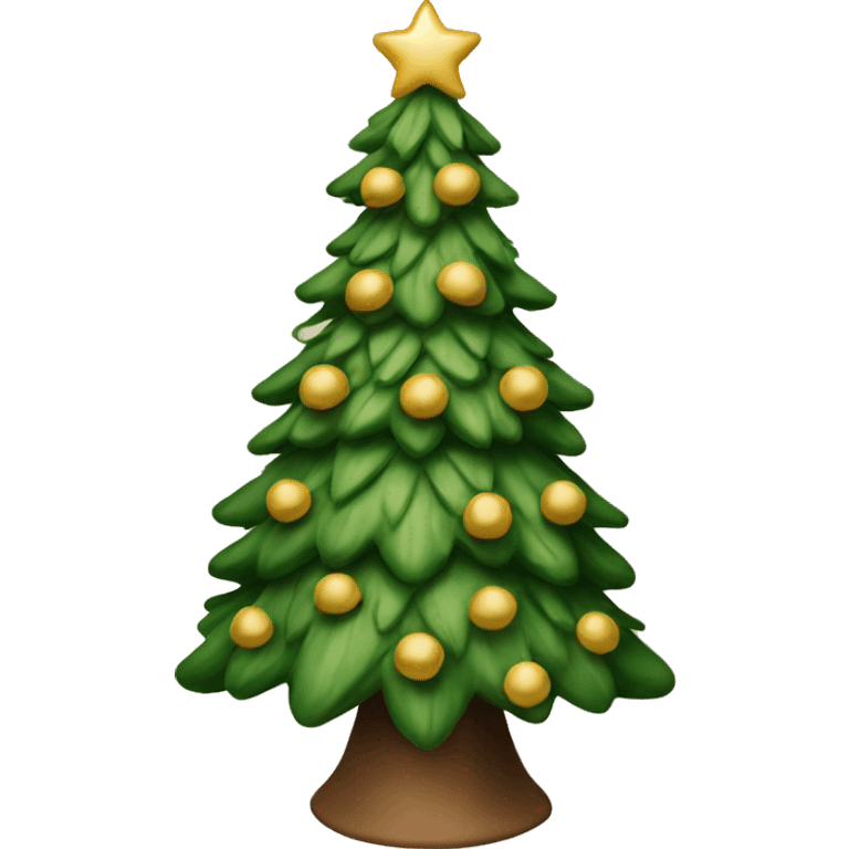 Victorian Christmas tree emoji