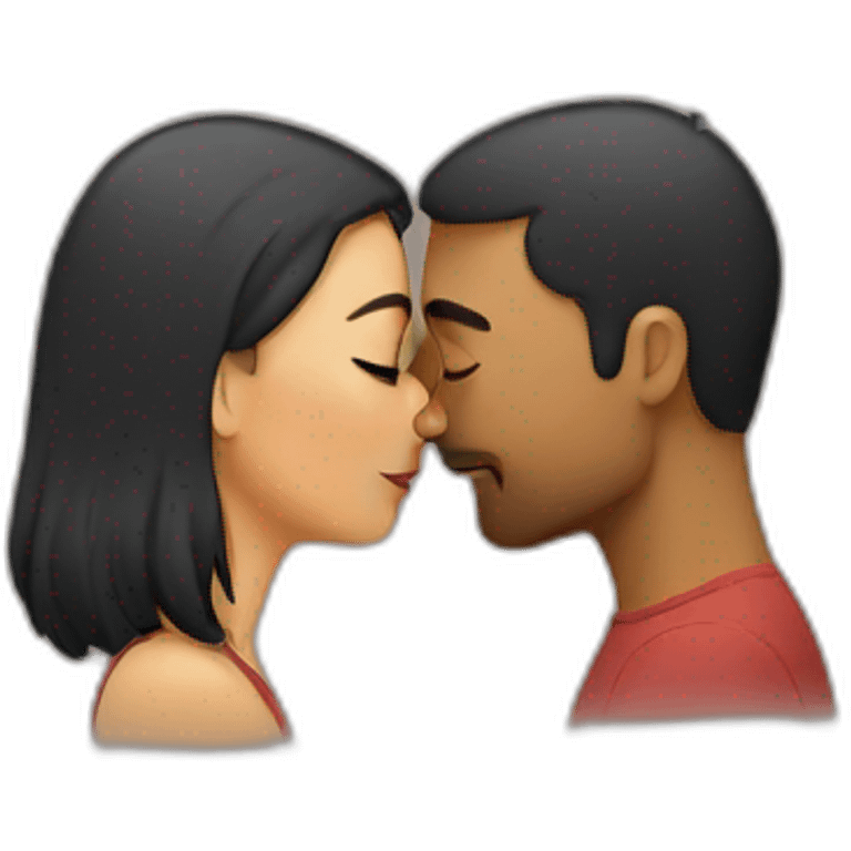 Couple kissing emoji