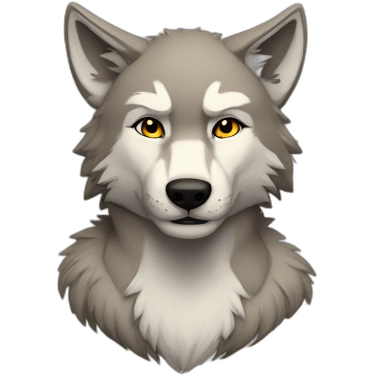 Wolf anthro furry emoji