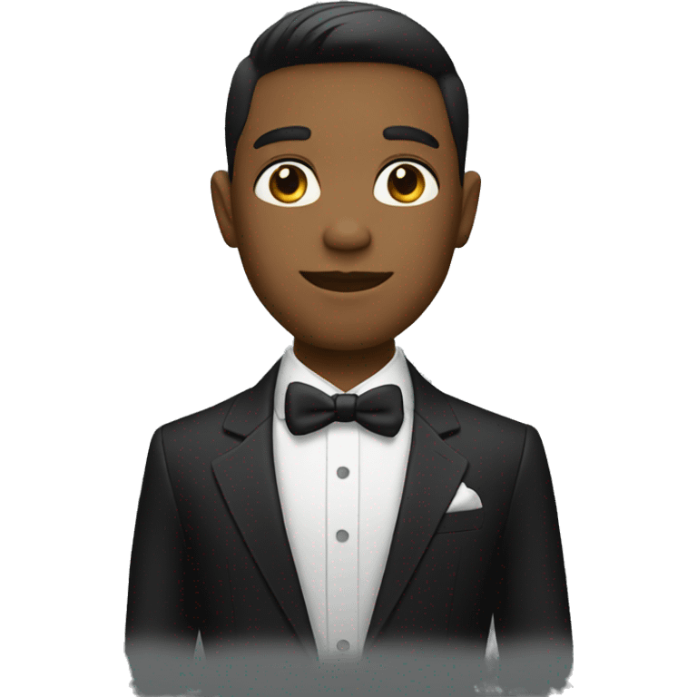 Elegant boy with suit emoji