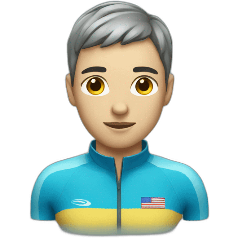 professional swimmer in a starting position emoji